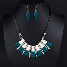 Load image into Gallery viewer, Exaggerated Adjustable Acrylic Necklace Earrings Jewelry Set