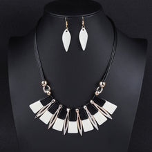 Load image into Gallery viewer, Exaggerated Adjustable Acrylic Necklace Earrings Jewelry Set