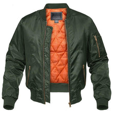 Load image into Gallery viewer, Men Cotton Padded Flight MA-1 Bomber Jacket Coat