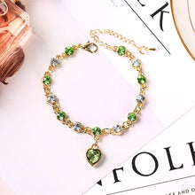 Load image into Gallery viewer, Crystal Chain Heart Lover Bracelets Bangle