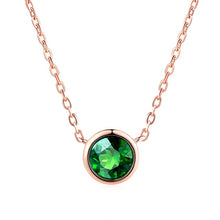 Load image into Gallery viewer, Simply Small Round 1 carat Cubic Zirconia Pendant Necklace
