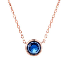 Load image into Gallery viewer, Simply Small Round 1 carat Cubic Zirconia Pendant Necklace