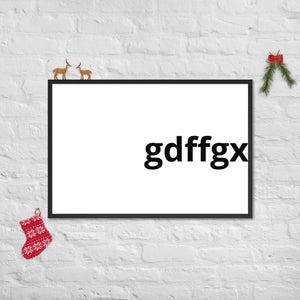 Framed matte paper poster