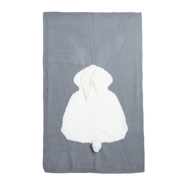 Cartoon Rabbit Baby Blanket
