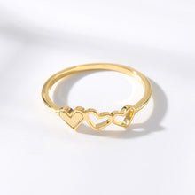 Load image into Gallery viewer, Cute Three Heart Women Ring
