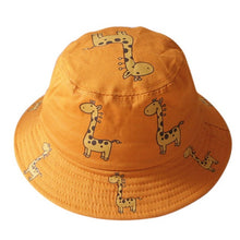 Load image into Gallery viewer, Baby Toddler Cartoon Animal Print Bucket Hats
