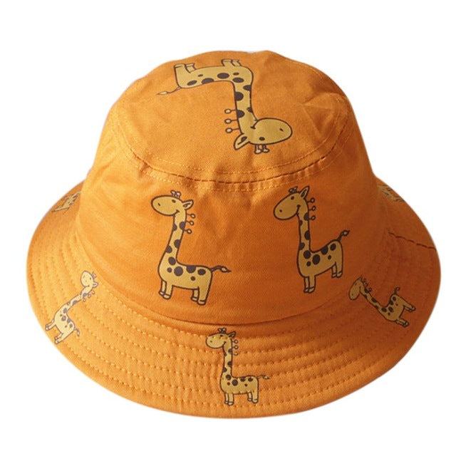 Baby Toddler Cartoon Animal Print Bucket Hats