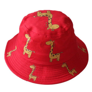 Baby Toddler Cartoon Animal Print Bucket Hats