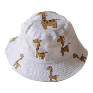Baby Toddler Cartoon Animal Print Bucket Hats