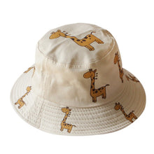 Load image into Gallery viewer, Baby Toddler Cartoon Animal Print Bucket Hats
