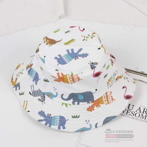 Baby Toddler Cartoon Animal Print Bucket Hats