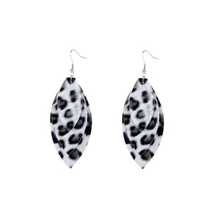New Long Retro Leopard Dangle Earrings