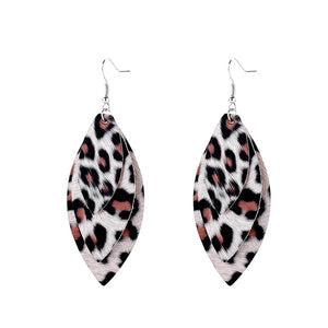 New Long Retro Leopard Dangle Earrings