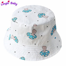Load image into Gallery viewer, Baby Toddler Cartoon Animal Print Bucket Hats
