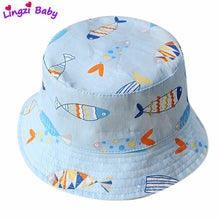 Load image into Gallery viewer, Baby Toddler Cartoon Animal Print Bucket Hats
