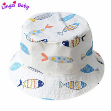 Load image into Gallery viewer, Baby Toddler Cartoon Animal Print Bucket Hats
