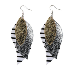 New Long Retro Leopard Dangle Earrings