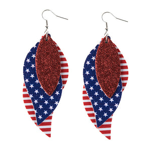 New Long Retro Leopard Dangle Earrings