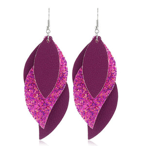 New Long Retro Leopard Dangle Earrings