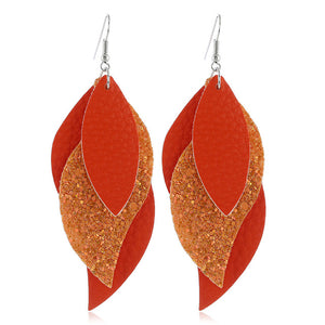 New Long Retro Leopard Dangle Earrings