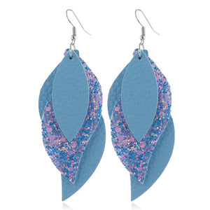New Long Retro Leopard Dangle Earrings