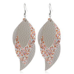 New Long Retro Leopard Dangle Earrings