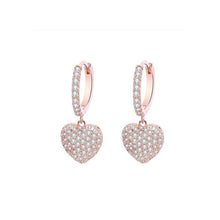 Load image into Gallery viewer, Luxury CZ Heart Earrings for Women
