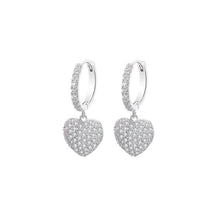 Load image into Gallery viewer, Luxury CZ Heart Earrings for Women
