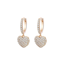 Load image into Gallery viewer, Luxury CZ Heart Earrings for Women
