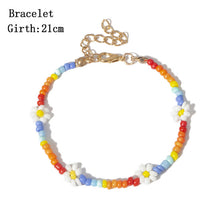 Load image into Gallery viewer, Bohemian Colorful Seed Bead Flower Choker Necklace
