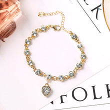 Load image into Gallery viewer, Crystal Chain Heart Lover Bracelets Bangle
