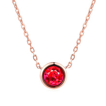 Load image into Gallery viewer, Simply Small Round 1 carat Cubic Zirconia Pendant Necklace
