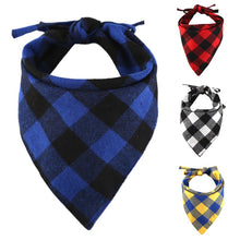 Load image into Gallery viewer, Fashion Cotton Dog Plaids Triangular Bandana Scarf
