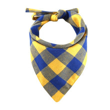 Load image into Gallery viewer, Fashion Cotton Dog Plaids Triangular Bandana Scarf

