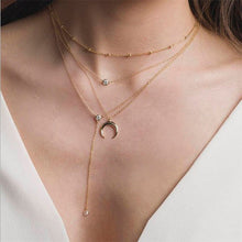 Load image into Gallery viewer, Fashion Sequins Multi Layer long Necklaces
