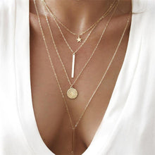 Load image into Gallery viewer, Fashion Sequins Multi Layer long Necklaces
