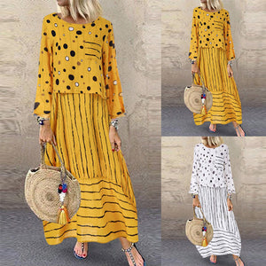 Women Polka dot loose fake two-piece dress