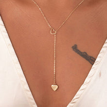 Load image into Gallery viewer, New fashion copper heart chain link necklace
