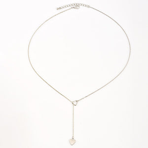 New fashion copper heart chain link necklace