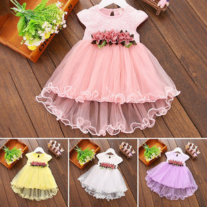 Cute Baby Girls Tulle Flower Dresses