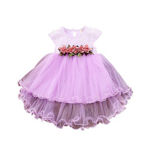 Cute Baby Girls Tulle Flower Dresses